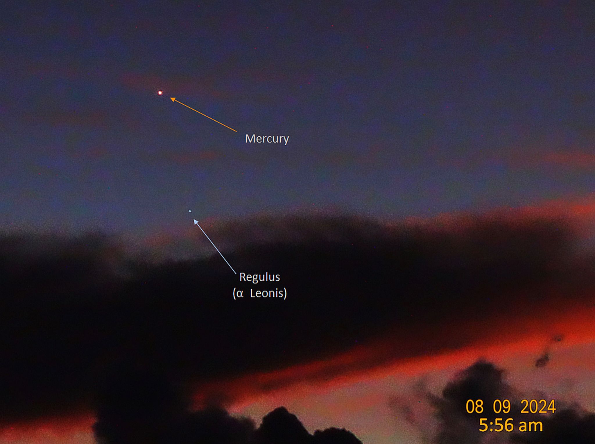 Community photo entitled Mercury accompanied by ROBERTO BURKLE on 09/08/2024 at Playa del Carmen, Quintana Roo, México