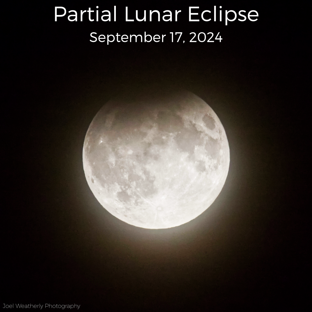 Community photo entitled Partial Lunar Eclipse September 17, 2024 by Joel Weatherly on 09/17/2024 at Edmonton, Alberta, Canada