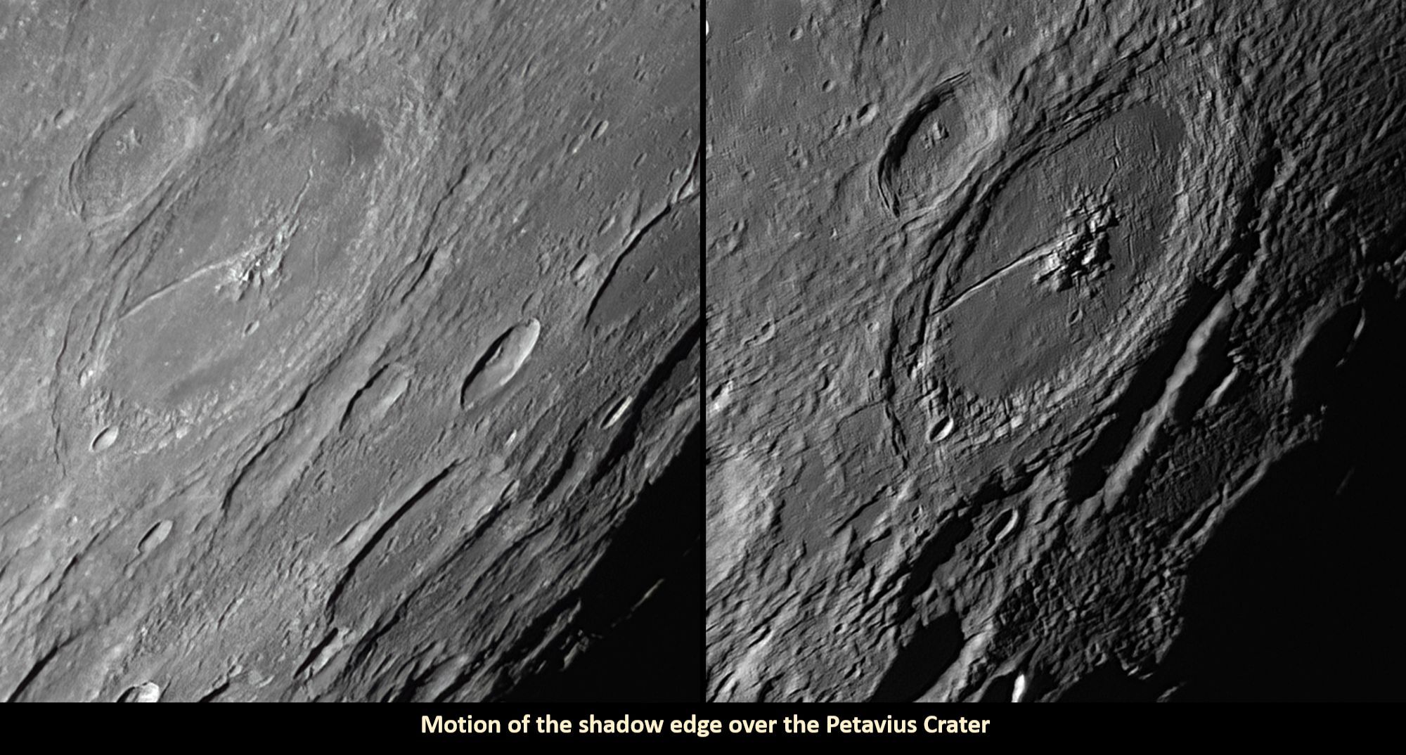 Community photo entitled Difference that a day makes on Lunar Surface by Amrinderjit Singh on 08/30/2024 at Mohali, Punjab, India