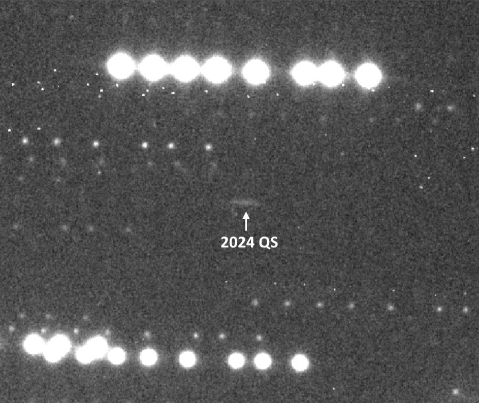 Community photo entitled Near-Earth asteroid 2024 QS found by me by Filipp Romanov on 08/26/2024 at Remotely at Siding Spring Observatory, Australia