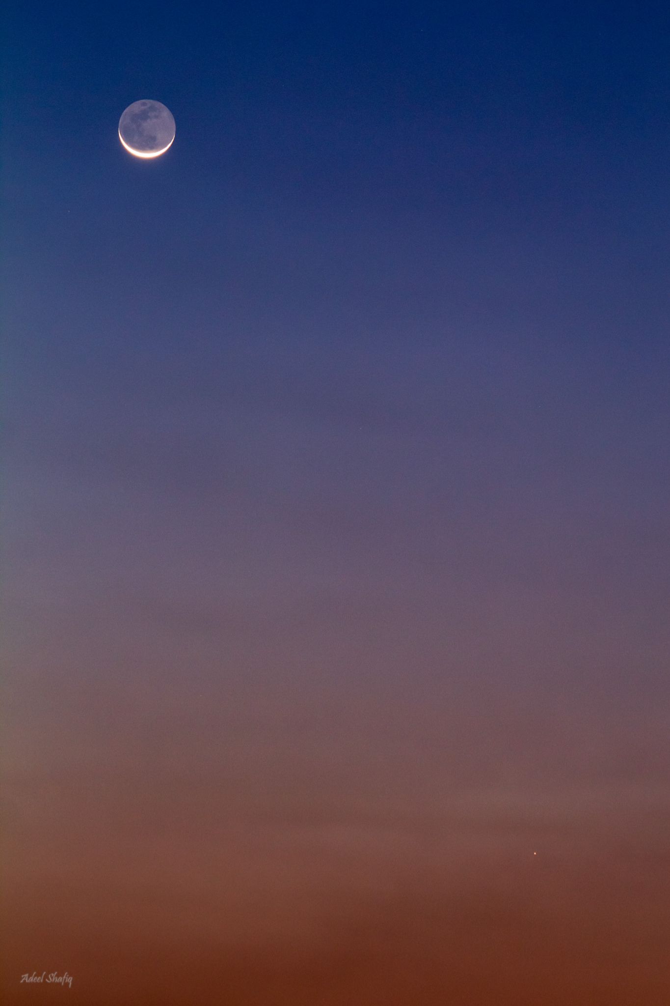 Community photo entitled Moon, Mercury and Twilight! by Adeel Shafiq on 09/01/2024 at Lahore, Punjab, Pakistan