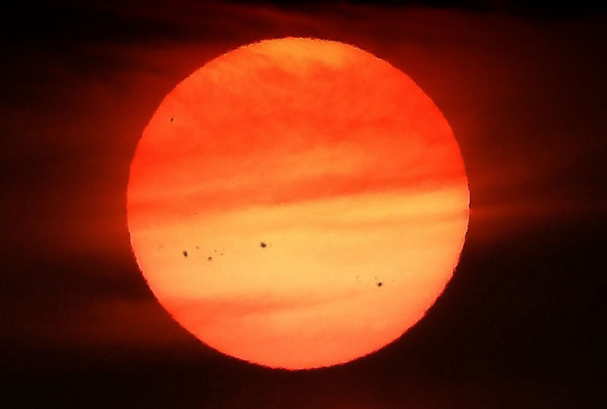 Community photo entitled Sunspots on September Setting Sun by Cecille Kennedy on 09/05/2024 at Oregon Coast, Oregon