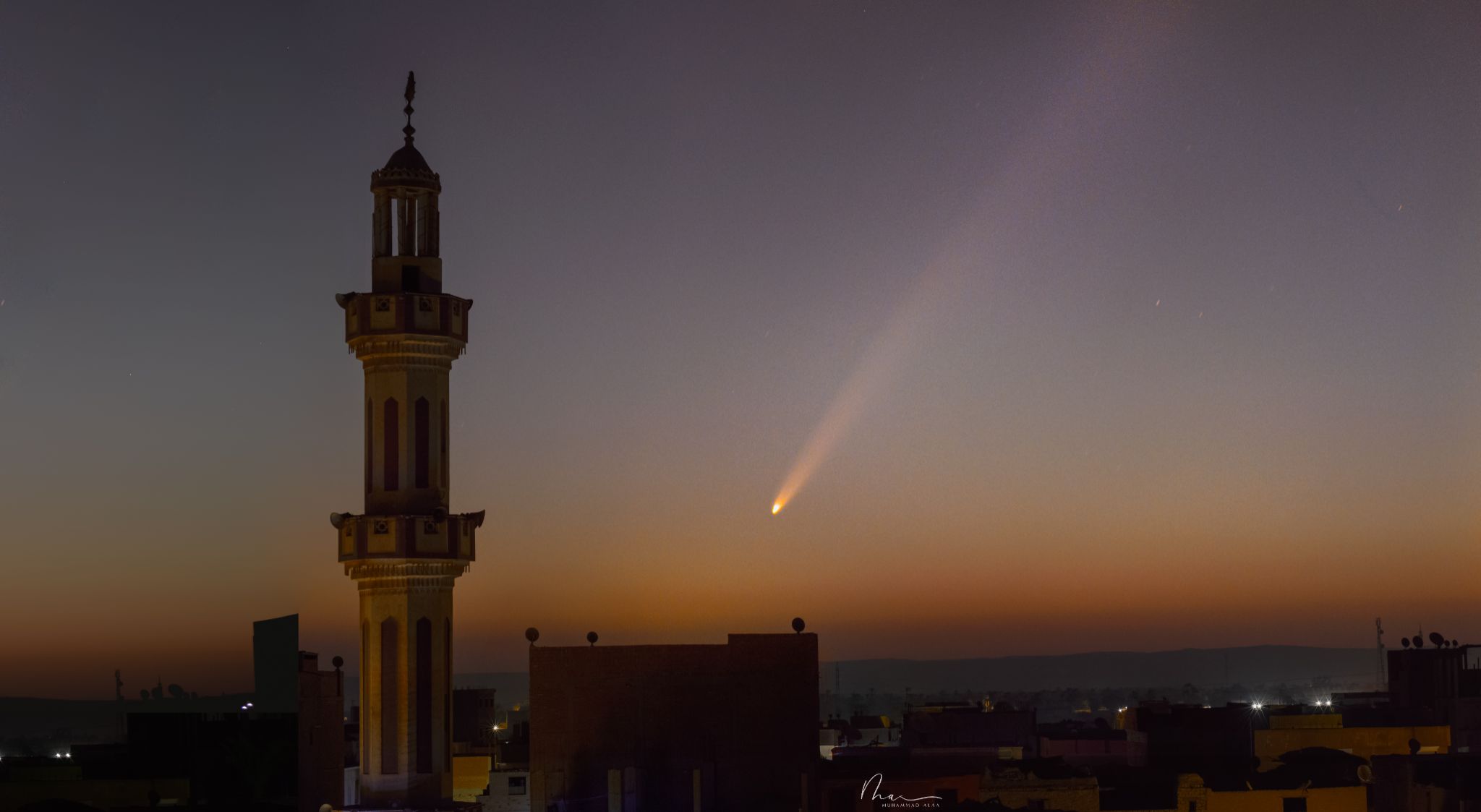 Community photo entitled comet C/2023 A3 Tsuchinshan-ATLAS by Muhammad Alaa on 09/30/2024 at Egypt, Assiut, sanabo