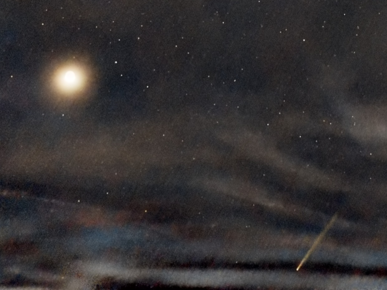 Community photo entitled A Glimpse Of The Celestial Visitor Lurking Behind Clouds by Rounak Mohanty on 09/30/2024 at Cuttack, Odisha, India