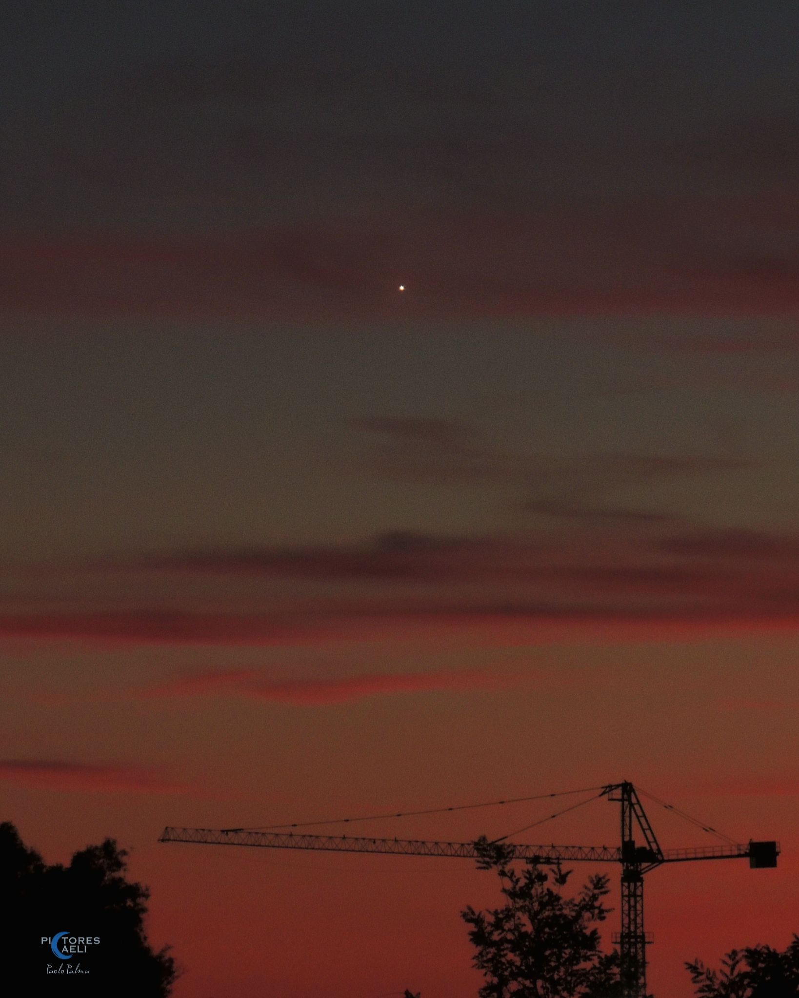 Community photo entitled Venus among red clouds by PAOLO PALMA on 09/29/2024 at Rome