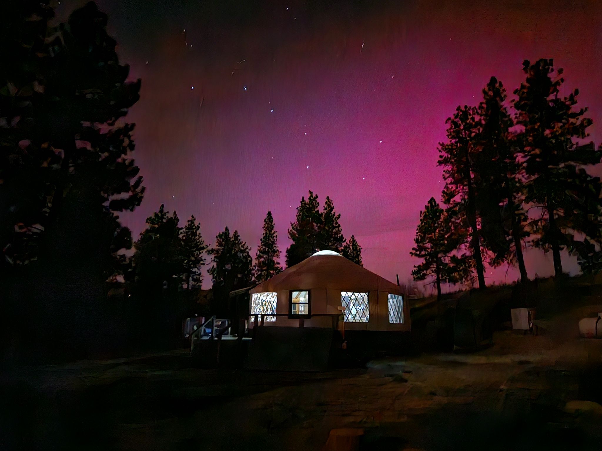 Community photo entitled Yurts ready for blast off by Craig Seasholes on 10/10/2024 at Winthrop, WA, USA