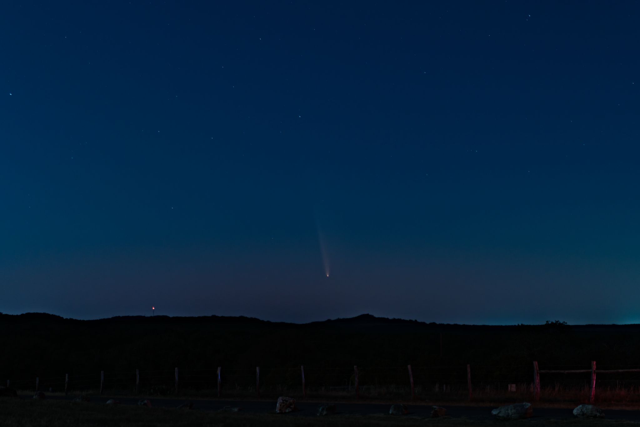 Community photo entitled Comet C/2023 A3 over Camp Bullis Texas by David Perry on 10/12/2024 at Camp Bullis, Texas, USA