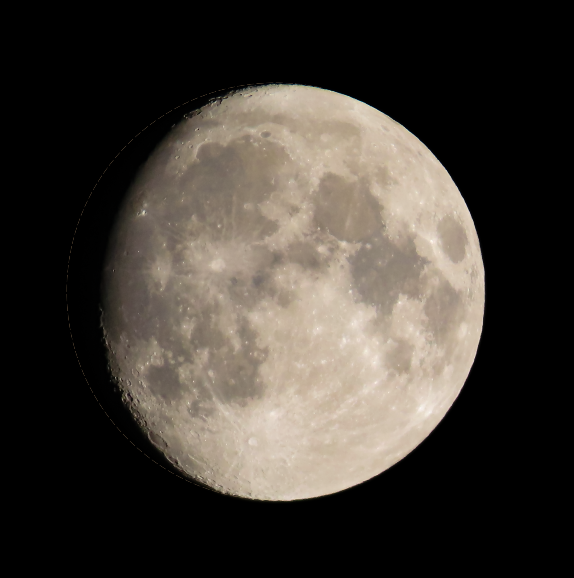 Community photo entitled Waxing Gibbous Moon by ANDY BENTLEY on 10/14/2024 at Mountain View, CA, USA