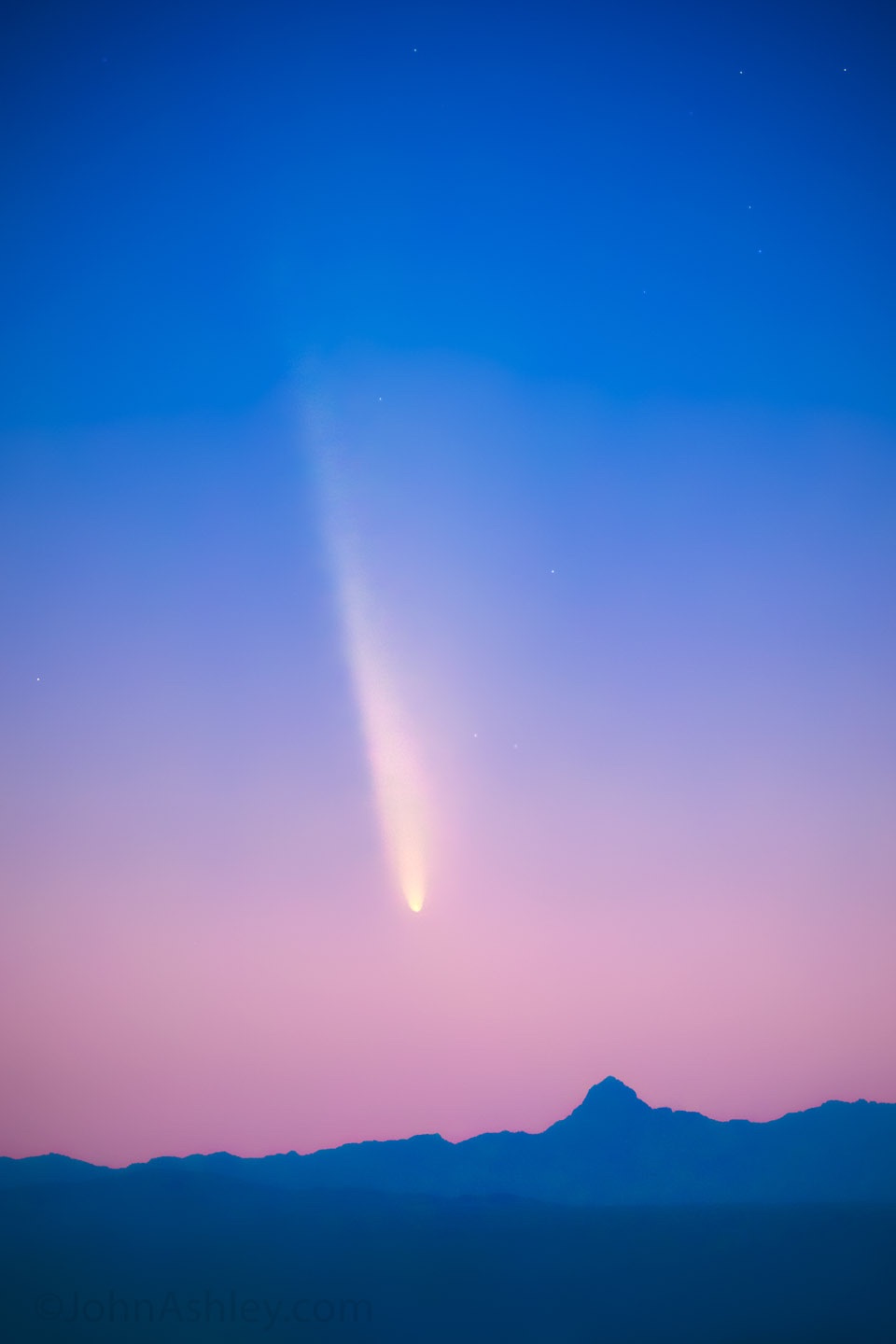 Community photo entitled Comet C/2023 A3 in the evening sky by John Ashley on 10/12/2024 at Green Valley, Arizona, USA