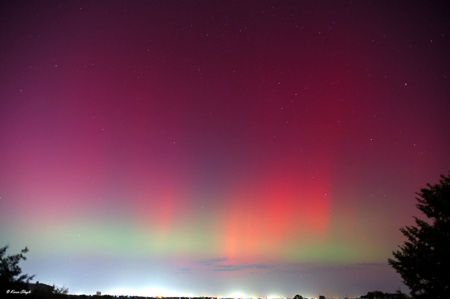 Community photo entitled AuroraBorealisOctober102024 by Karen Slagle on 10/10/2024 at Amarillo, Texas, USA