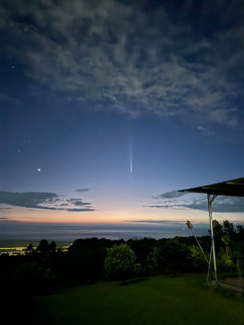 Community photo entitled Comet A3 by MONA GURROBAT on 10/14/2024 at Holualoa, Hawaii