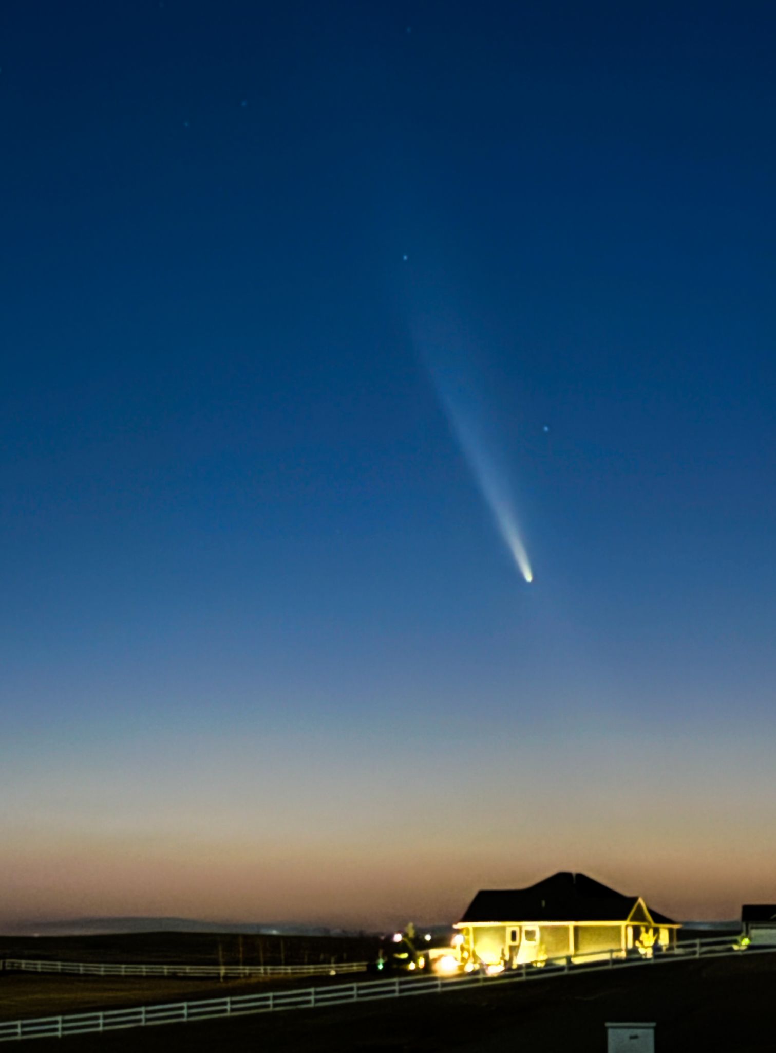 Community photo entitled Comet C/2023 A3 - Finally! by Marcy Curran on 10/13/2024 at Cheyenne, Wyoming