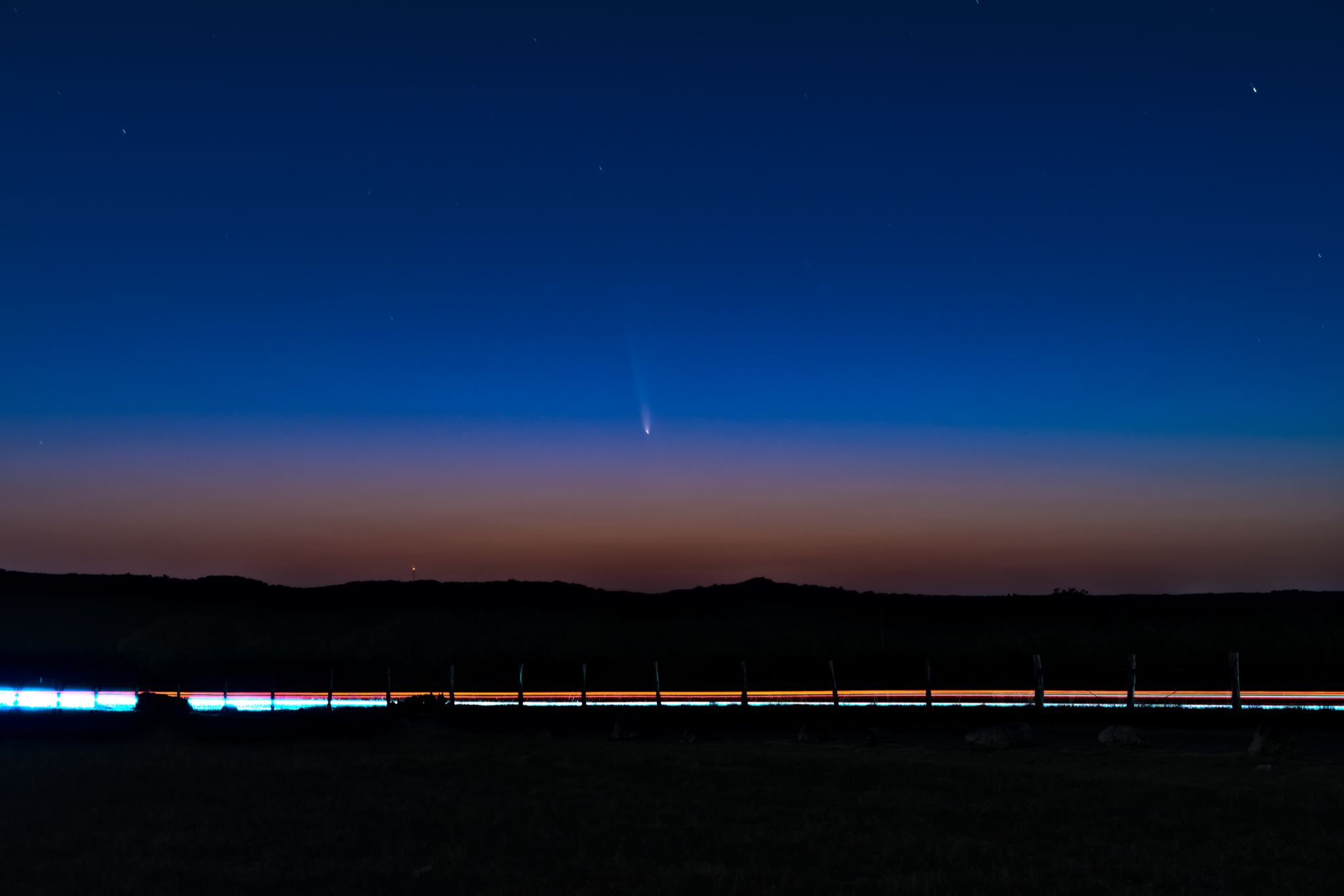 Community photo entitled Comet C/2023 A3 - Streaking Lights Above and Below by David Perry on 10/12/2024 at San Antonio, Texas, USA