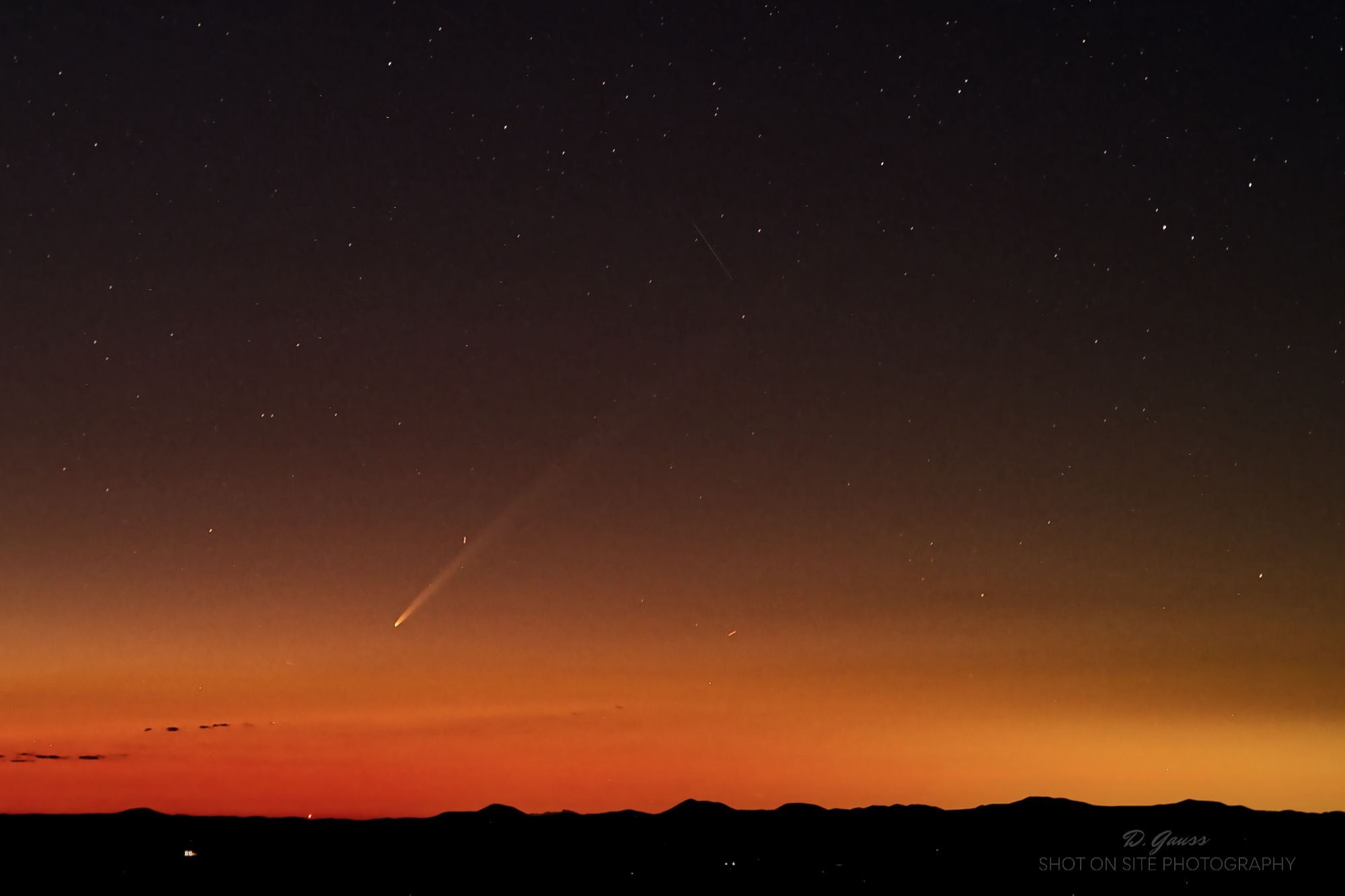 Community photo entitled Comet Early Morning Rising by Daniel Gauss on 10/01/2024 at Luna County New Mexico