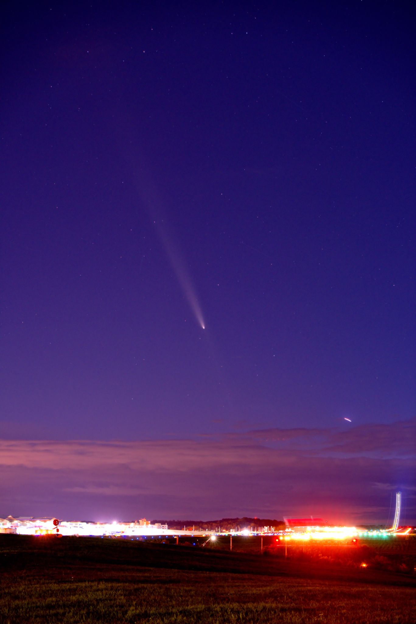 Community photo entitled Comet and Departures by Vince Kolo on 10/14/2024 at Moon Township Pennsylvania