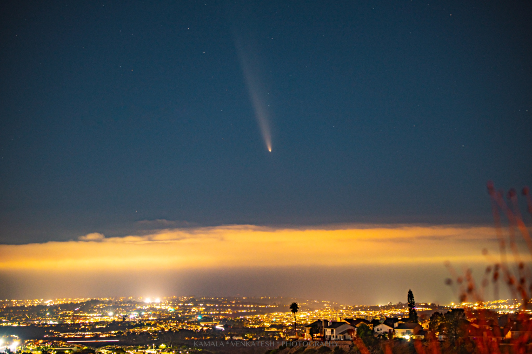 Community photo entitled The much talked about Comet A3 (Tsuchinshan-ATLAS) by Kamala Venkatesh on 10/14/2024 at san Diego, CA, USA