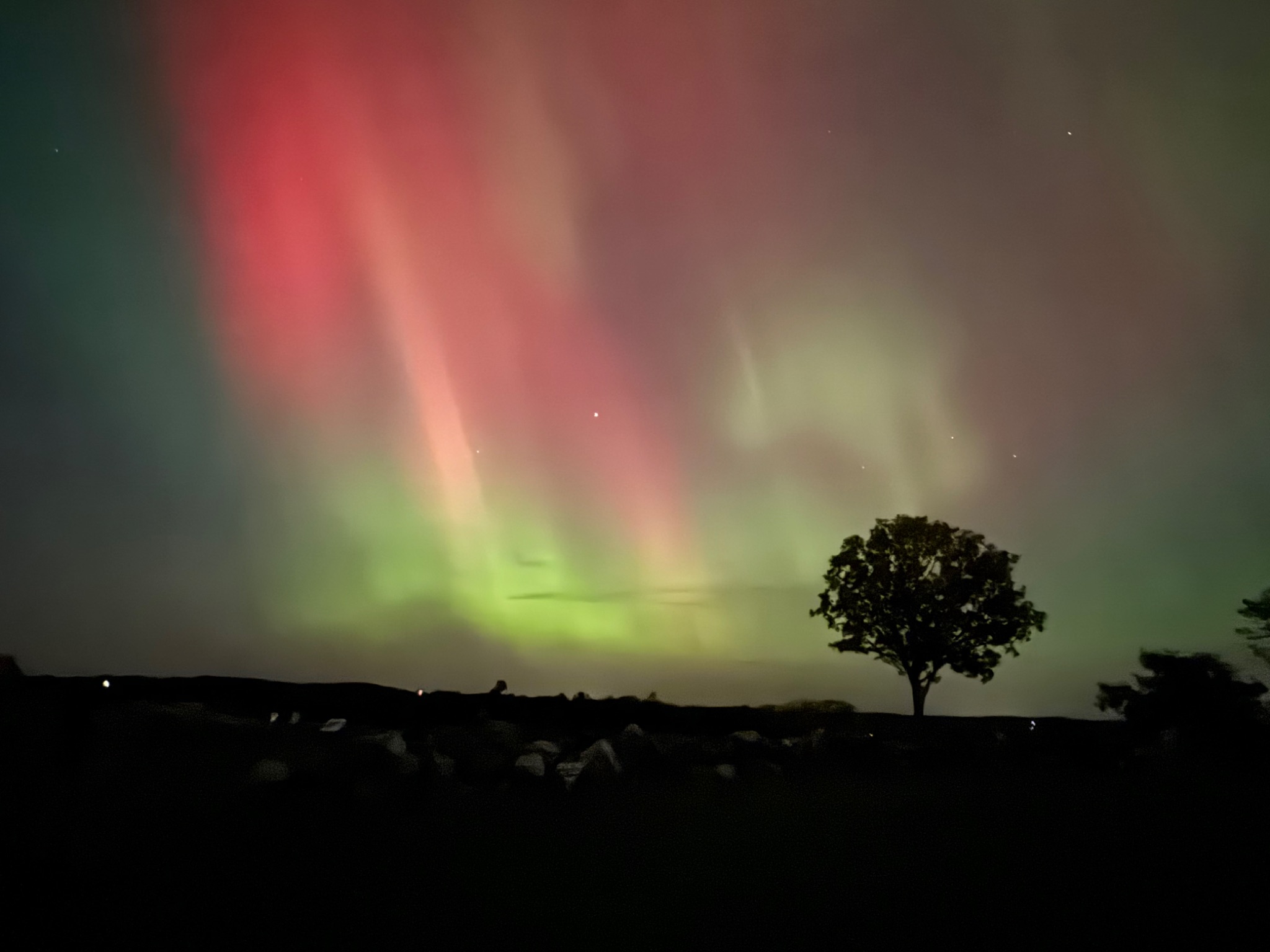 Community photo entitled Aurora from Pope Farms by Kelly Kizer Whitt on 10/10/2024 at Pope Farms near Madison WI