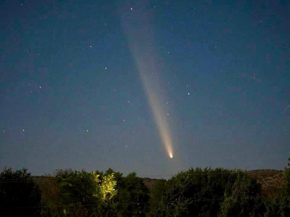 Community photo entitled Comet Nearing the Horizon by David Jamieson on 10/13/2024 at Chino Valley, Arizona