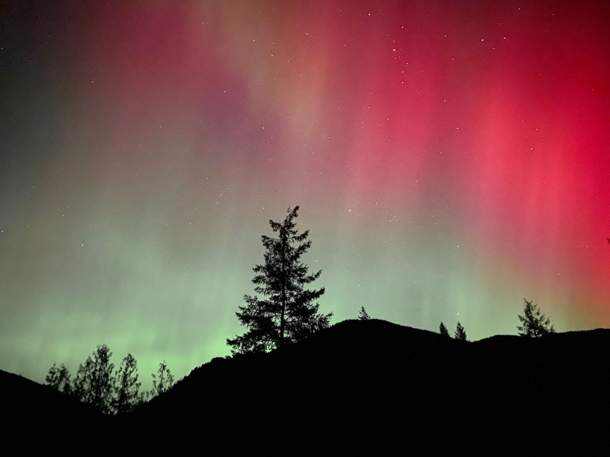 Community photo entitled Monday Night Lights by Mac Campbell on 10/07/2024 at Clark Fork, Idaho