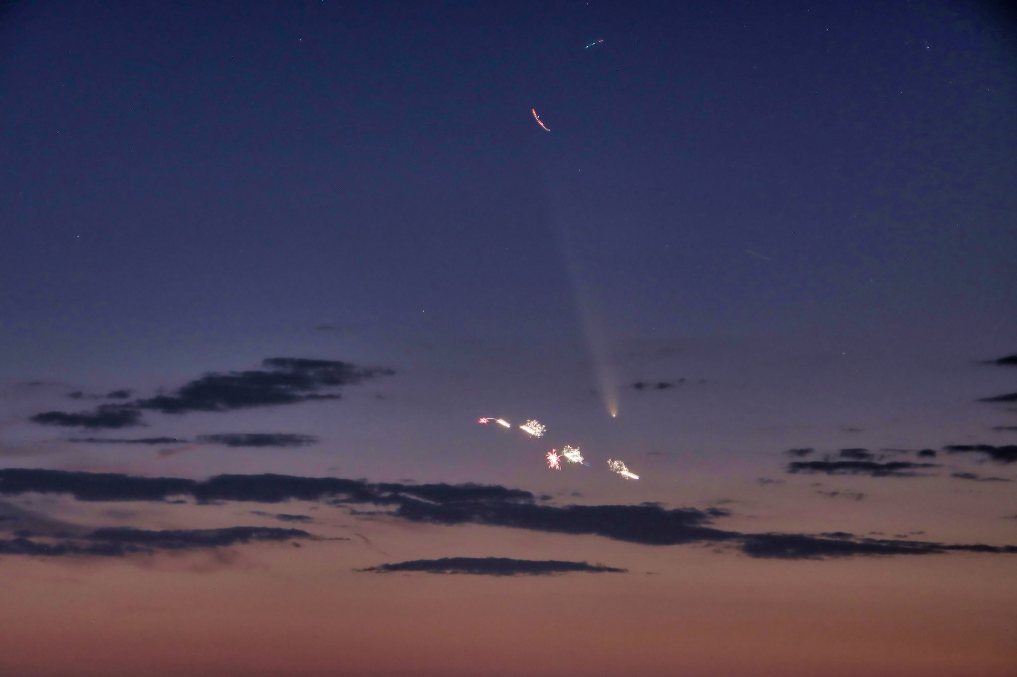 Community photo entitled Comet A3 + by W Dean Balmer on 10/12/2024 at Juan Tabo Canyon, ABQ, NM