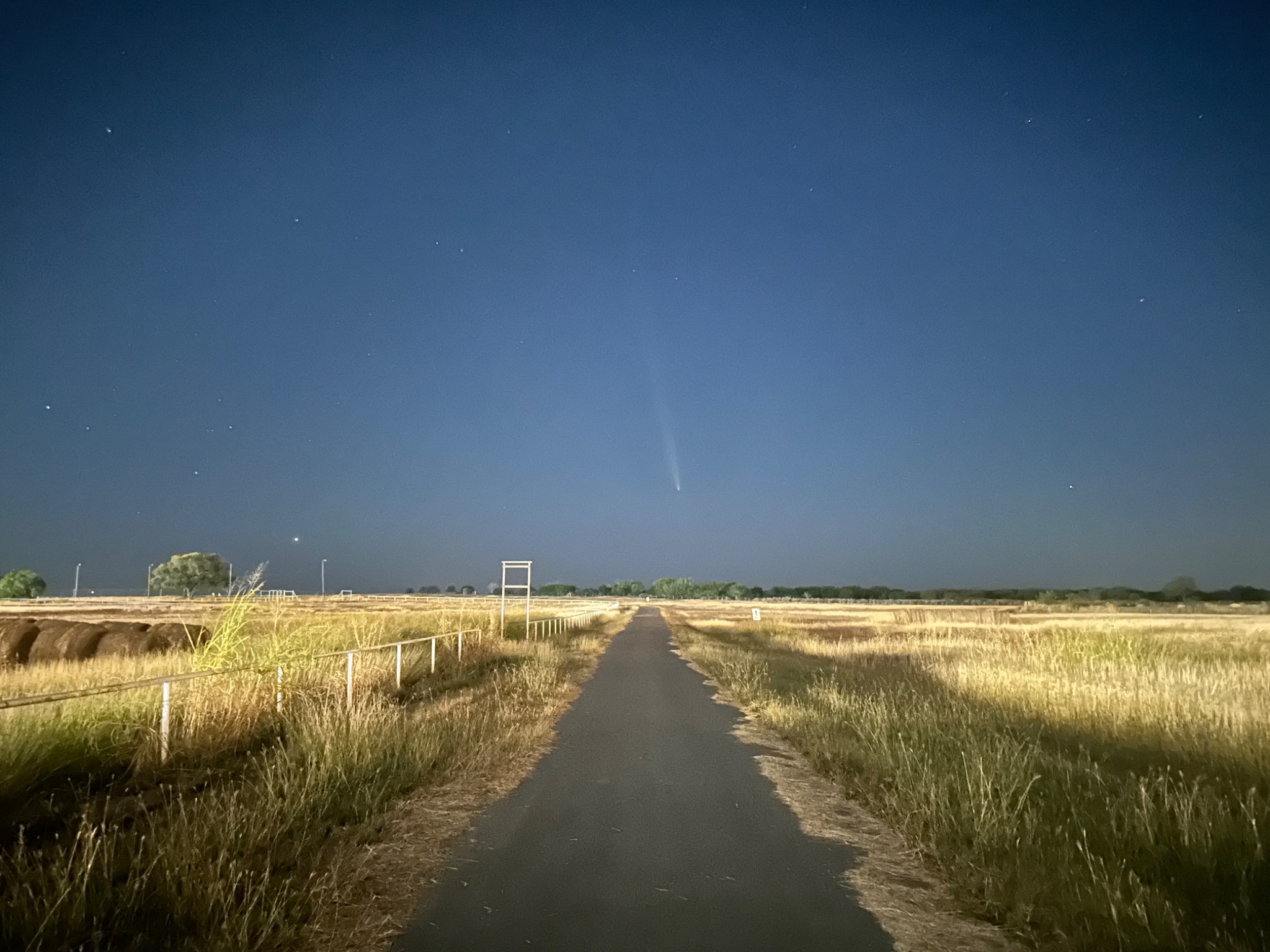 Community photo entitled Comet watching in the Strawberry capital of Texas by Roberta Herrera on 10/14/2024 at Poteet Texas