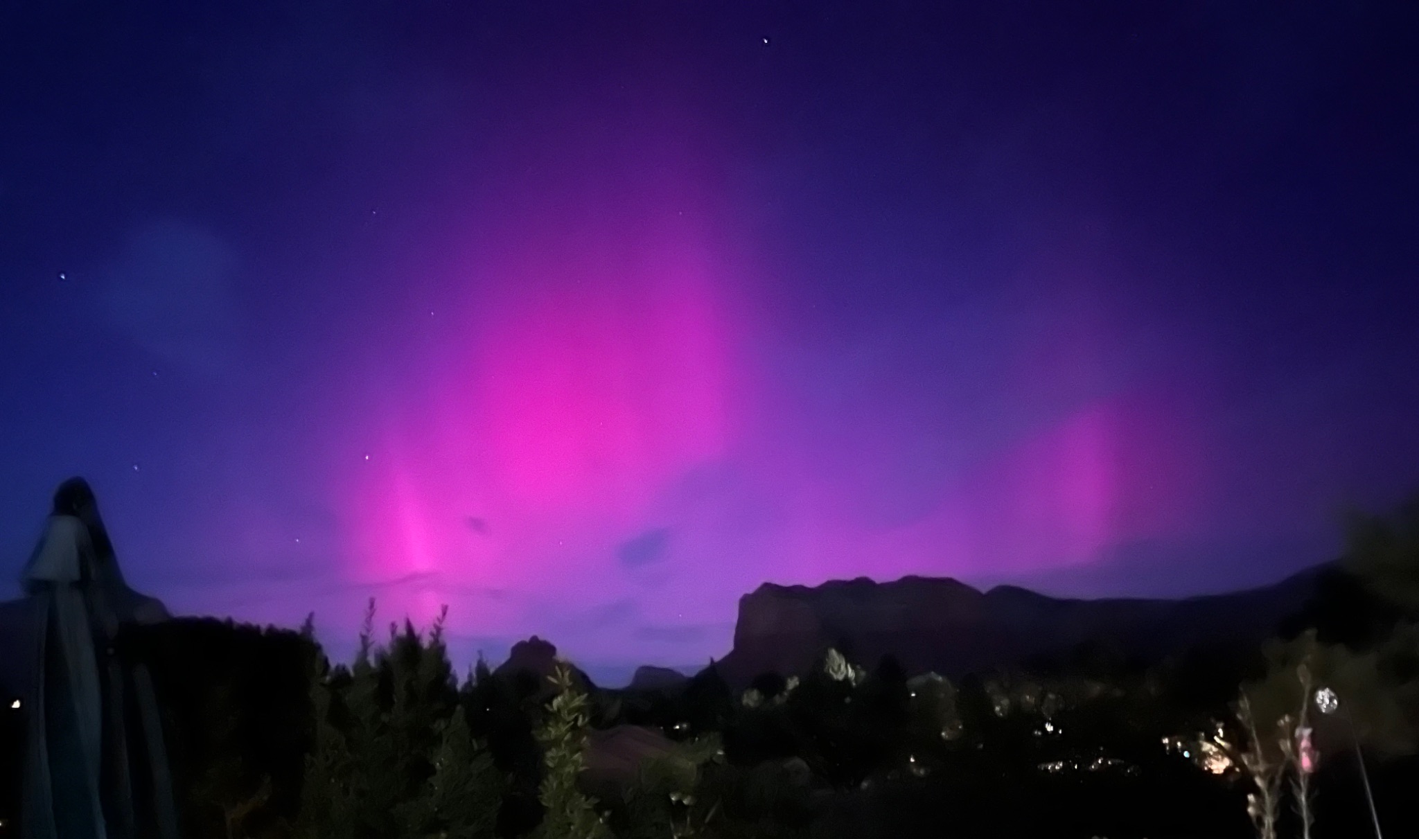 Community photo entitled Bell Rock Aurora by Janis Mock-Jones on 10/10/2024 at Sedona, AZ