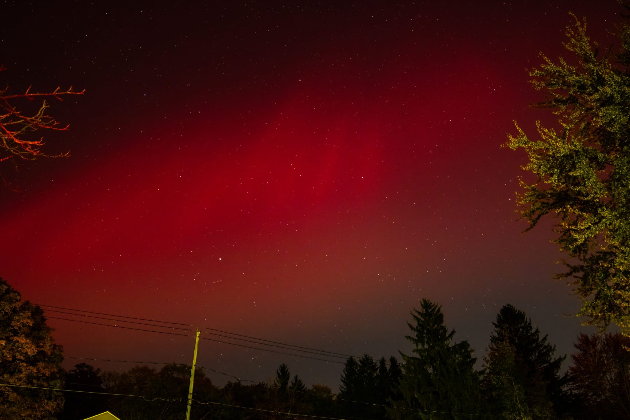 Community photo entitled October 10th Aurora - East by Ernest Jacobs on 10/10/2024 at Eden, NY USA