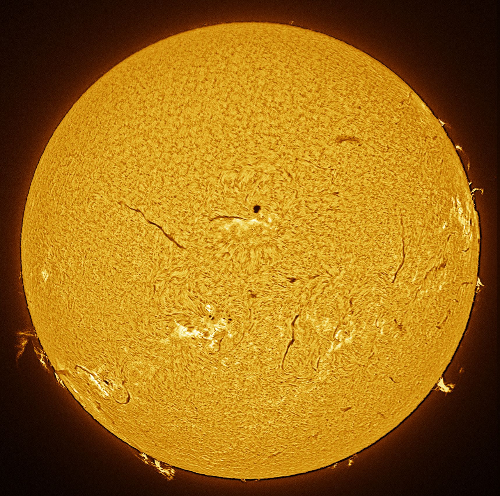 Community photo entitled Solar Activity by Jim Militello on 10/08/2024 at Tucson, Arizona  USA