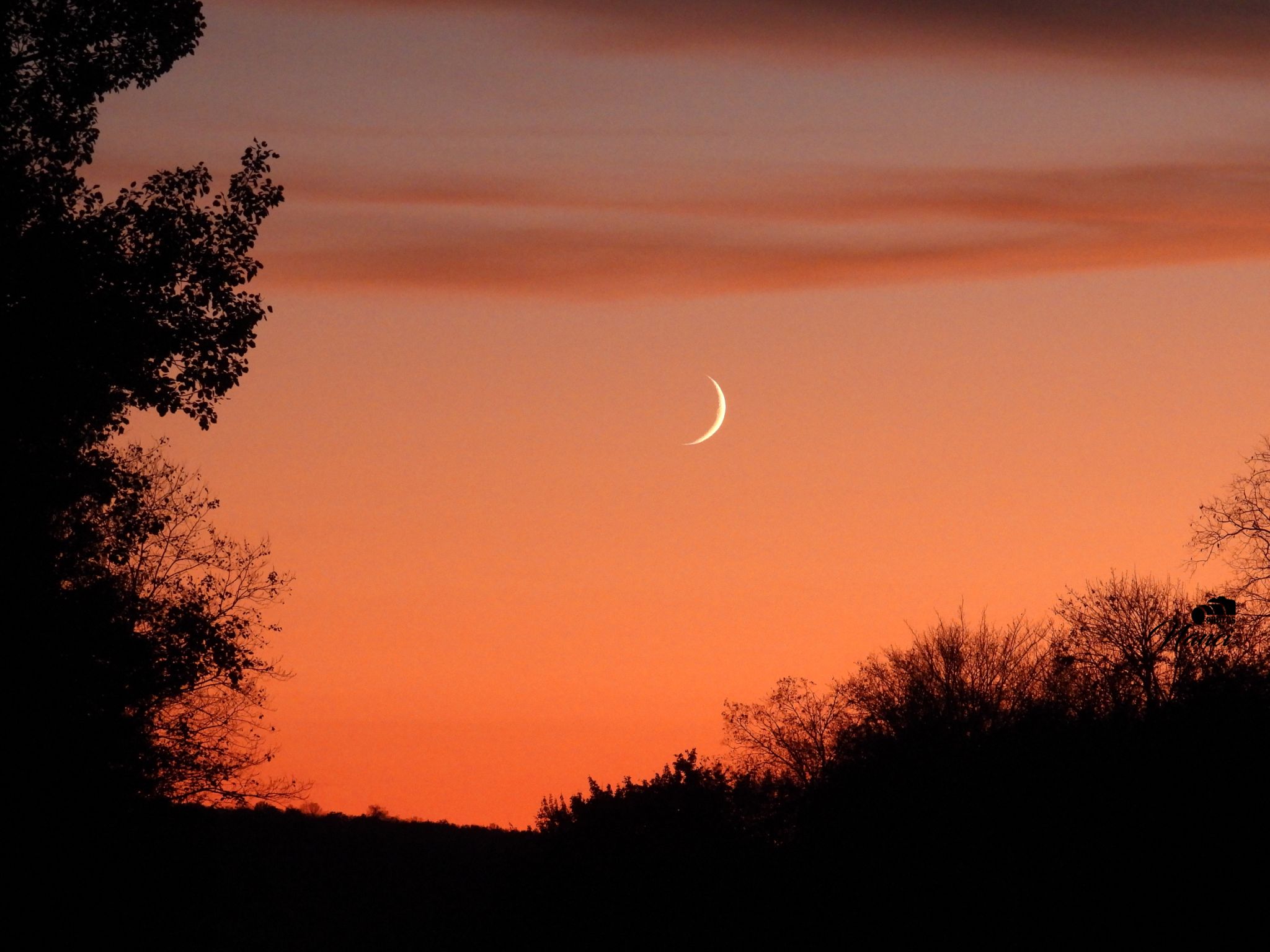 Community photo entitled Waxing Crescent by Nanci McCraine on 10/05/2024 at Adirondack Mountains NYS USA