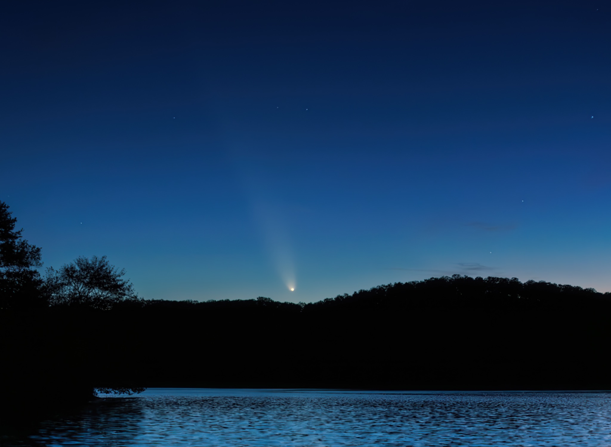 Community photo entitled Comet C/2023 A3 Rises Over Harriman by Paige Dana on 10/12/2024 at Harriman State Park NY