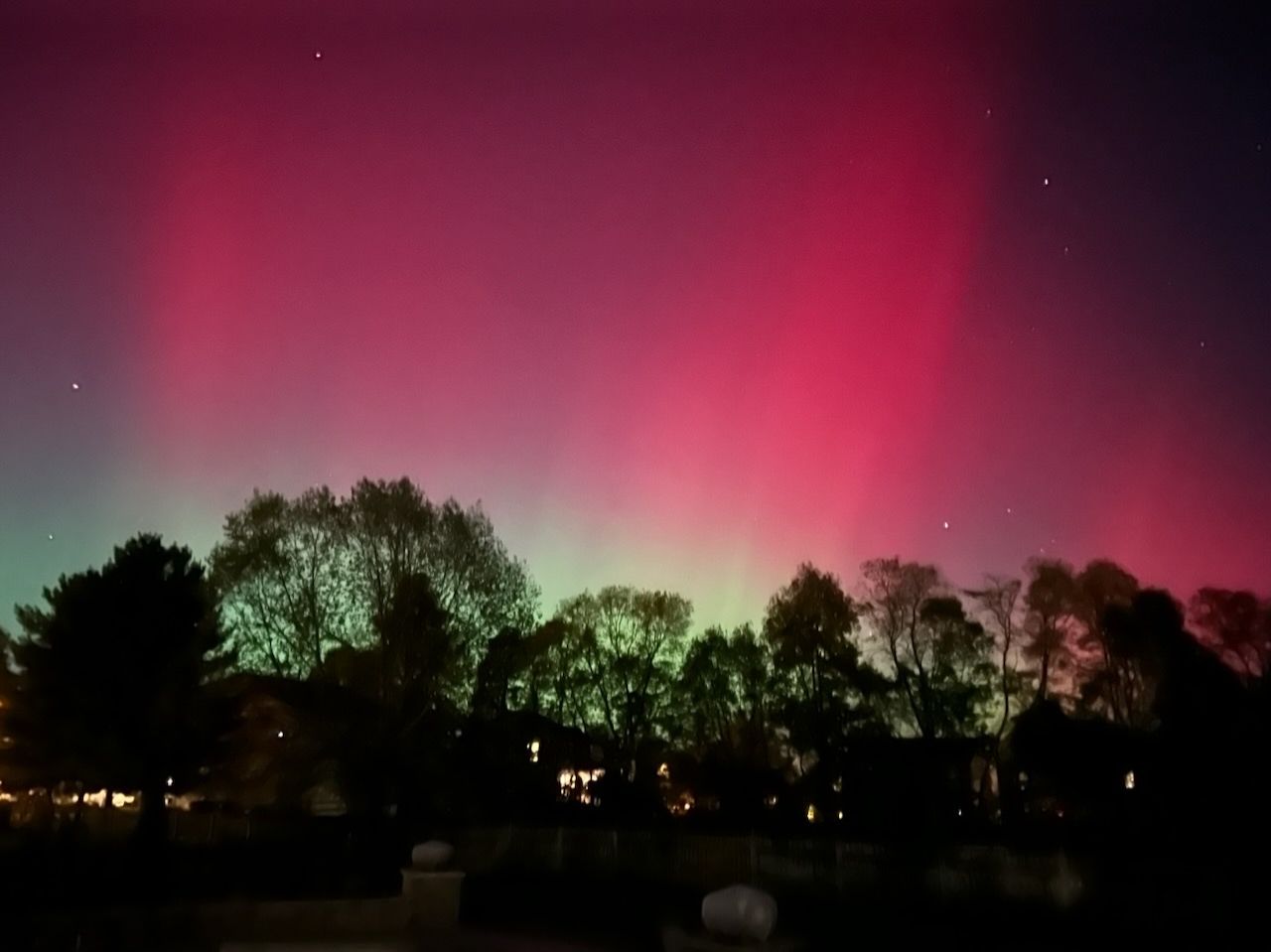 Community photo entitled Aurora over Cincinnati by Christine Barlow on 10/10/2024 at Cincinnati Ohio