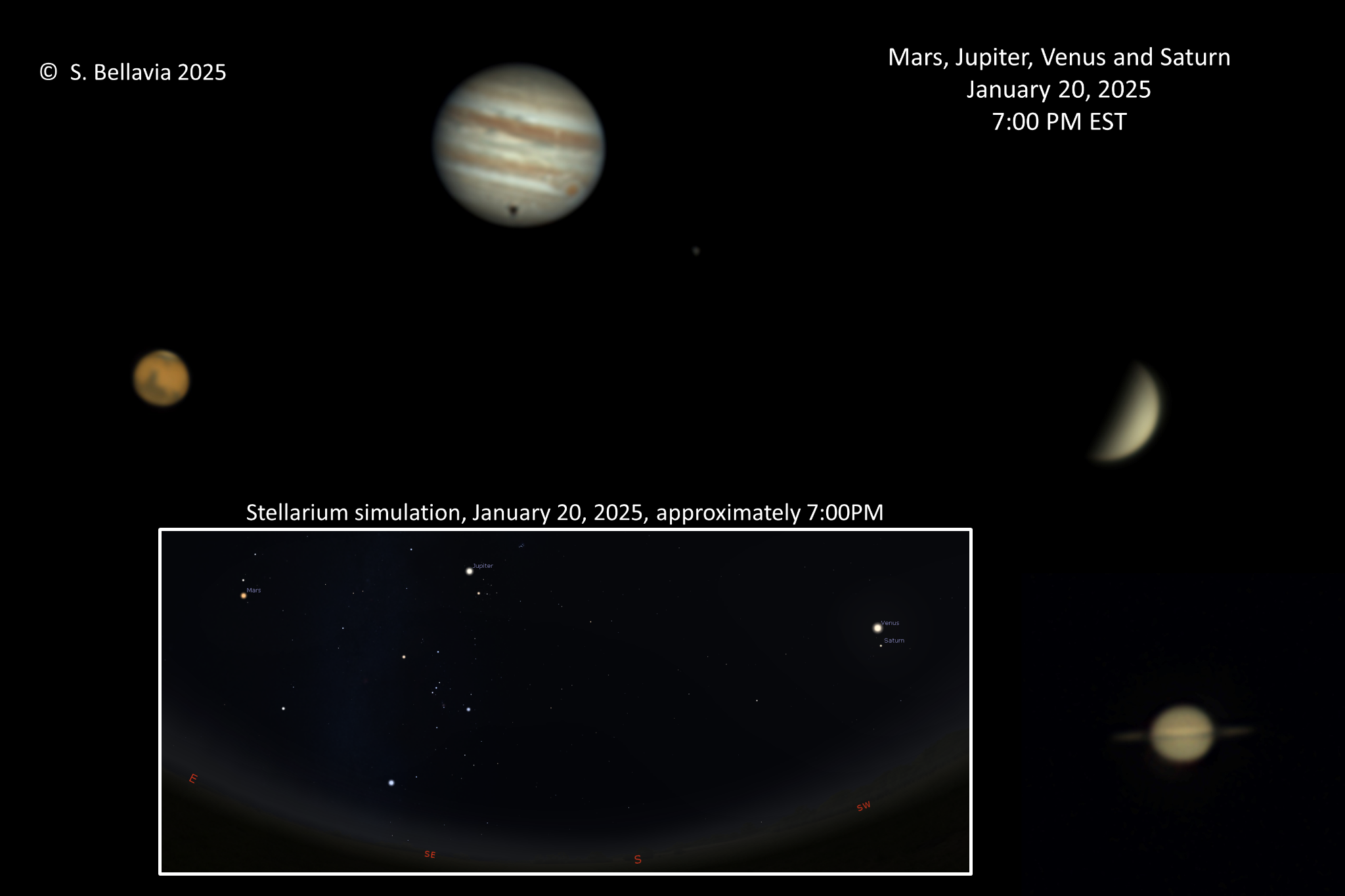 Community photo entitled Planet Alignment 2025 by Steven Bellavia on 01/20/2025 at Smithfield, VA