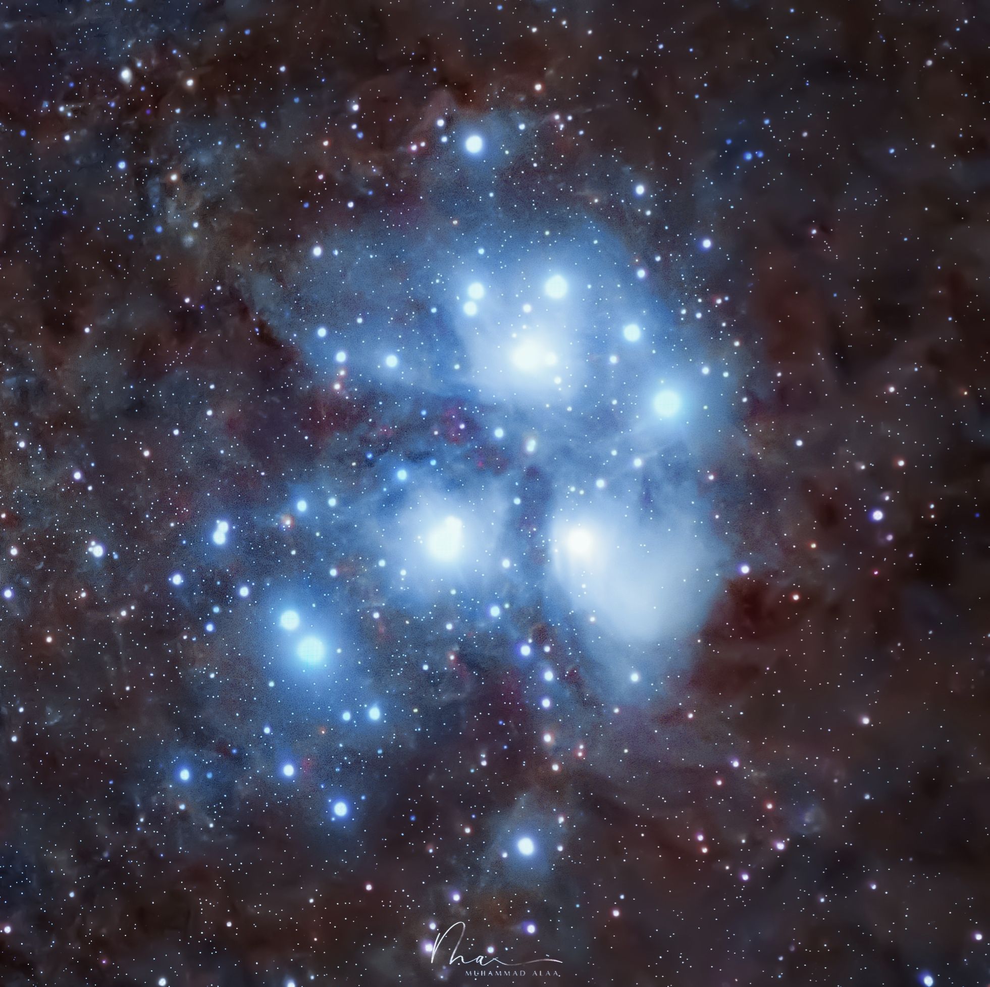 Community photo entitled The Pleiades Cluster by Muhammad Alaa on 03/20/2025 at Egypt, Assiut, Sanabu