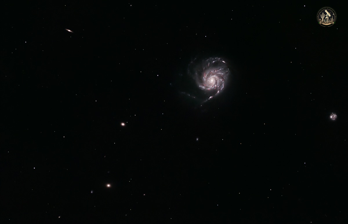 Community photo entitled Cosmic Majesty: The Pinwheel Galaxy (M101) by Jelieta Walinski Ph.D on 03/03/2025 at Desert Bloom Observatory, Az, USA