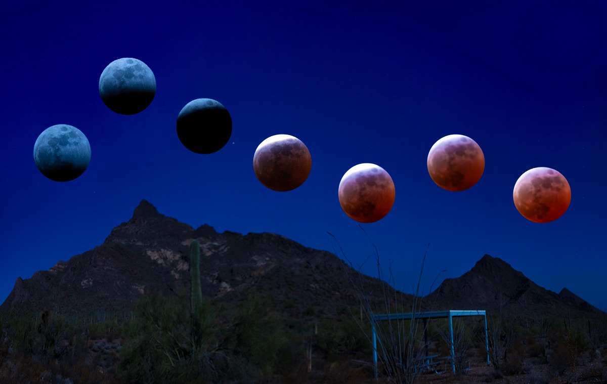 Community photo entitled Chasing the Blood Moon: A Thrilling Adventure! by Jelieta Walinski Ph.D on 03/13/2025 at Puerto Blanco Dr., Organ Pipe Cactus National Monument