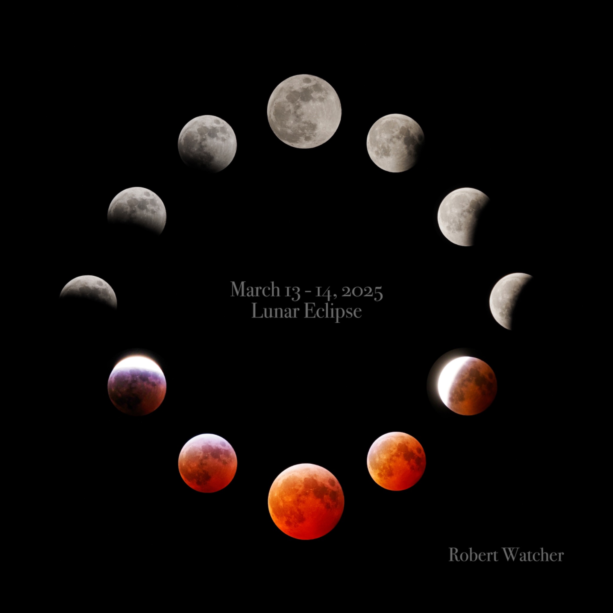 Community photo entitled Moondial of Eclipse by Robert Watcher on 03/14/2025 at Seaforth, Ontario
