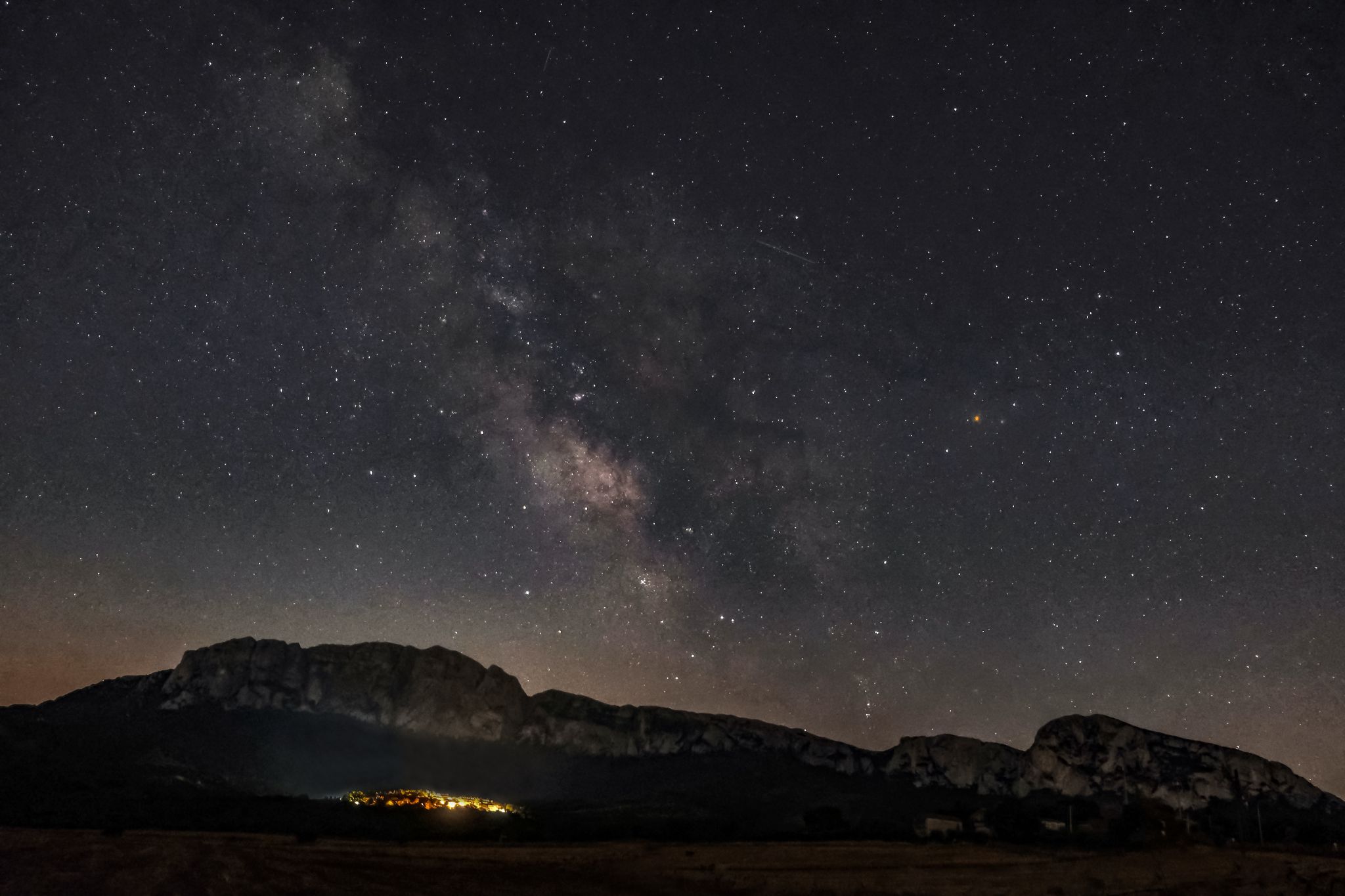 Community photo entitled The Milky Way over Rocca Busambra by Teresa Molinaro on 07/22/2025 at Rocca Busambra, Sicily, Southern Italy