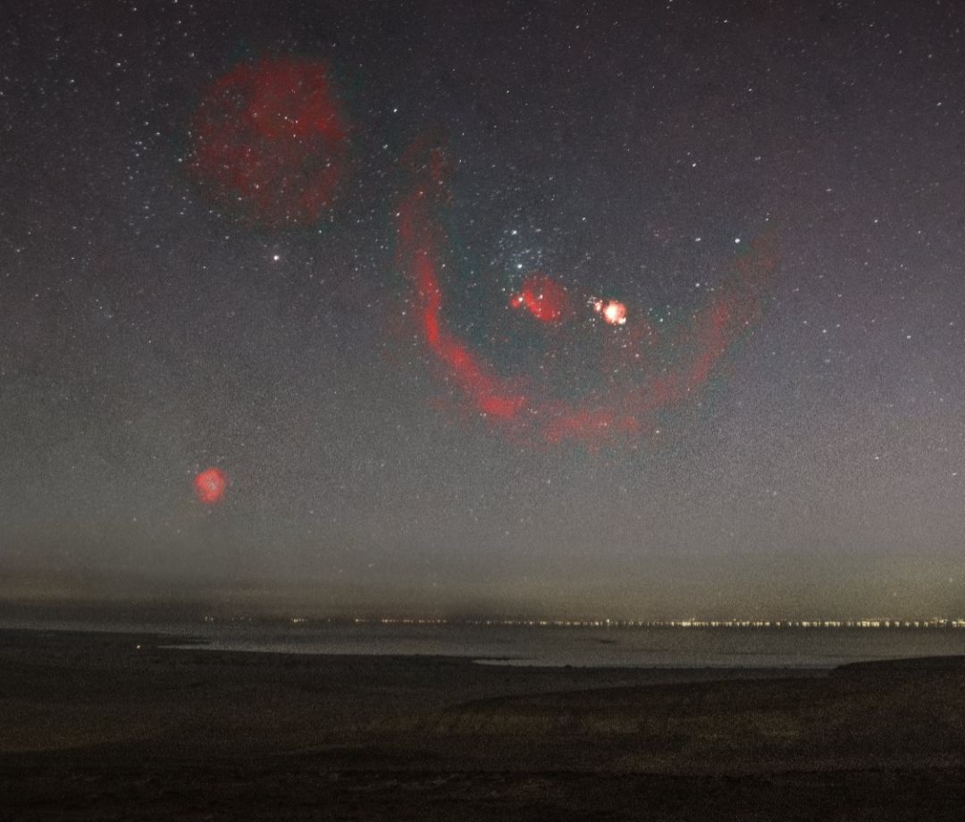 Community photo entitled Wide-field view of Qarun Lake and Orion Nebula by Mohammed Abdallah on 11/08/2025 at Qarun Lake, Fayoum, Egypt