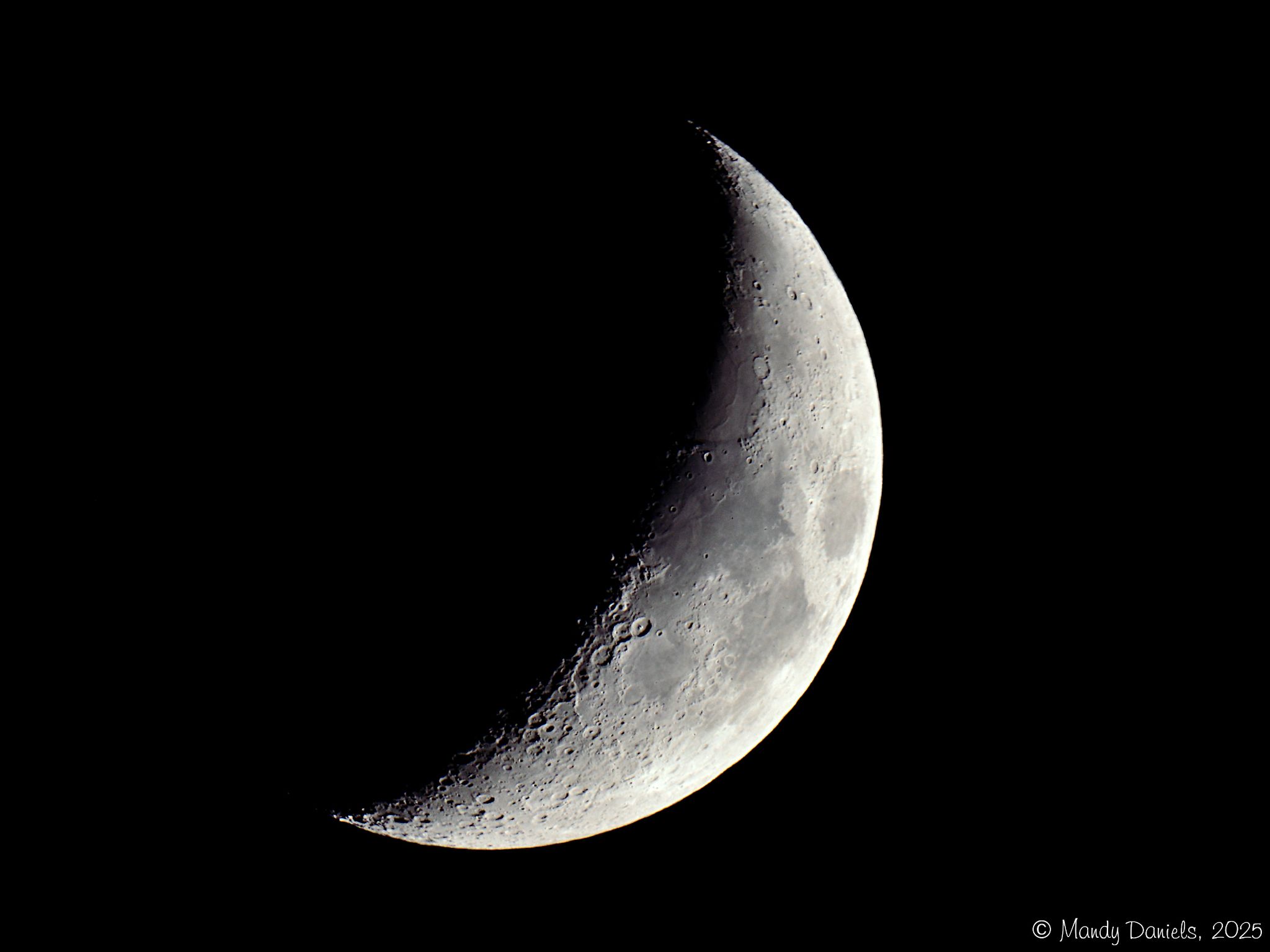 Community photo entitled Christmas Day Moon by Mandy Daniels on 12/25/2025 at Derbyshire, UK