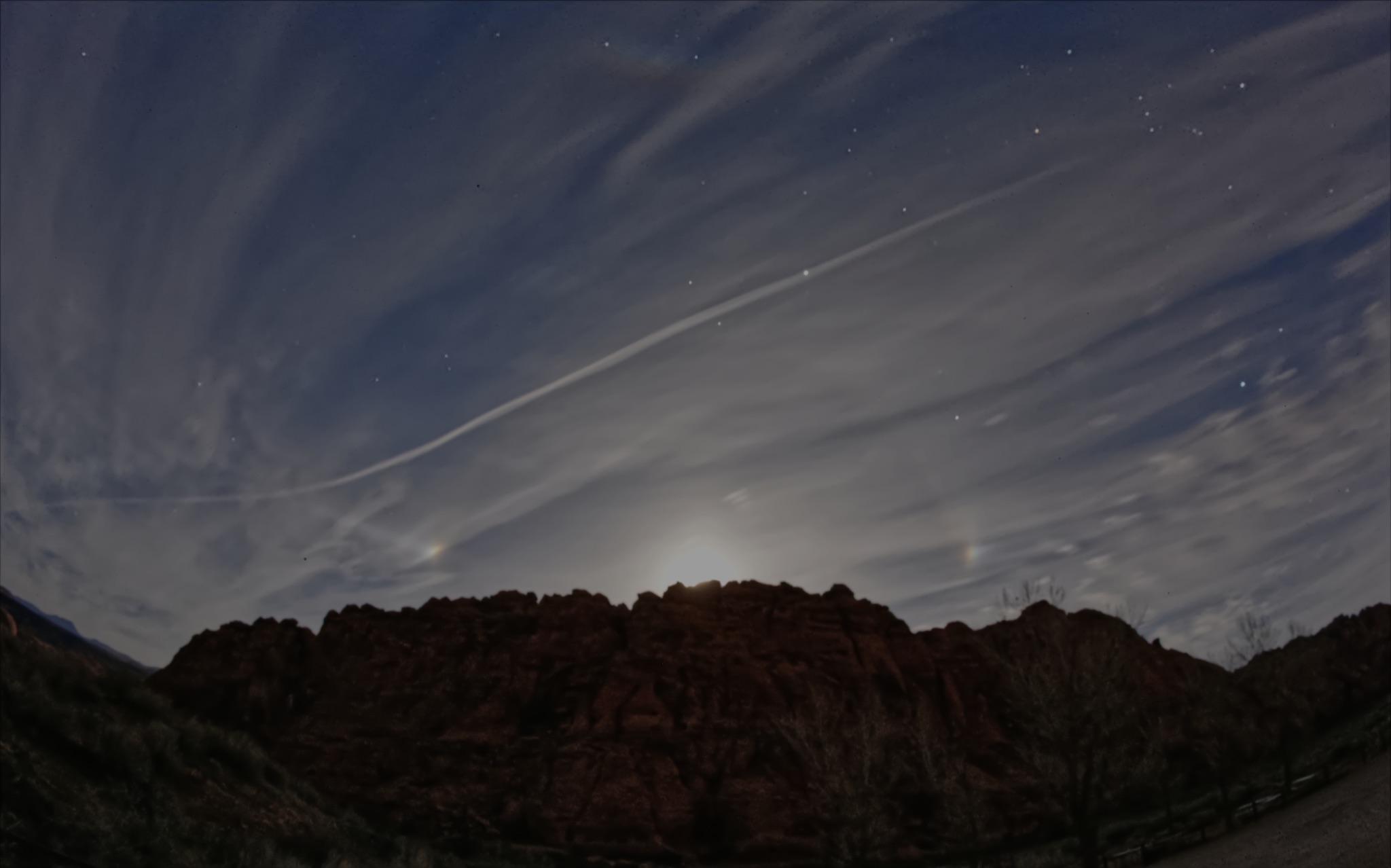 Community photo entitled Moon Dogs by William Biesele on 02/01/2026 at Snow Canyon State Park, Ivins, Utah, USA