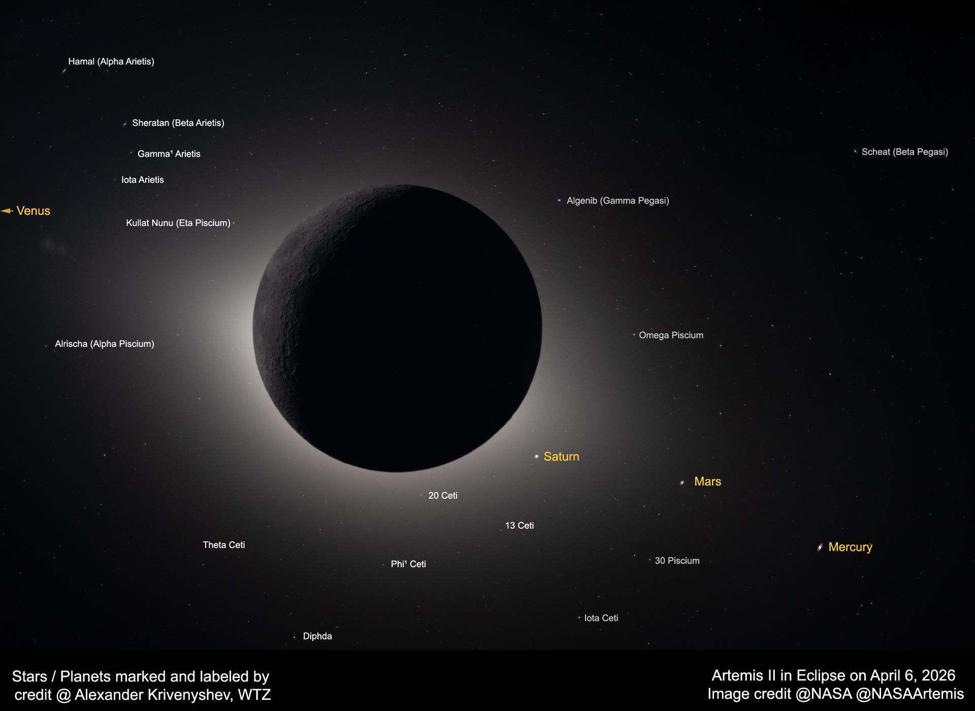 Community photo by Alexander Krivenyshev | Artemis II  NASA mission to the Moon