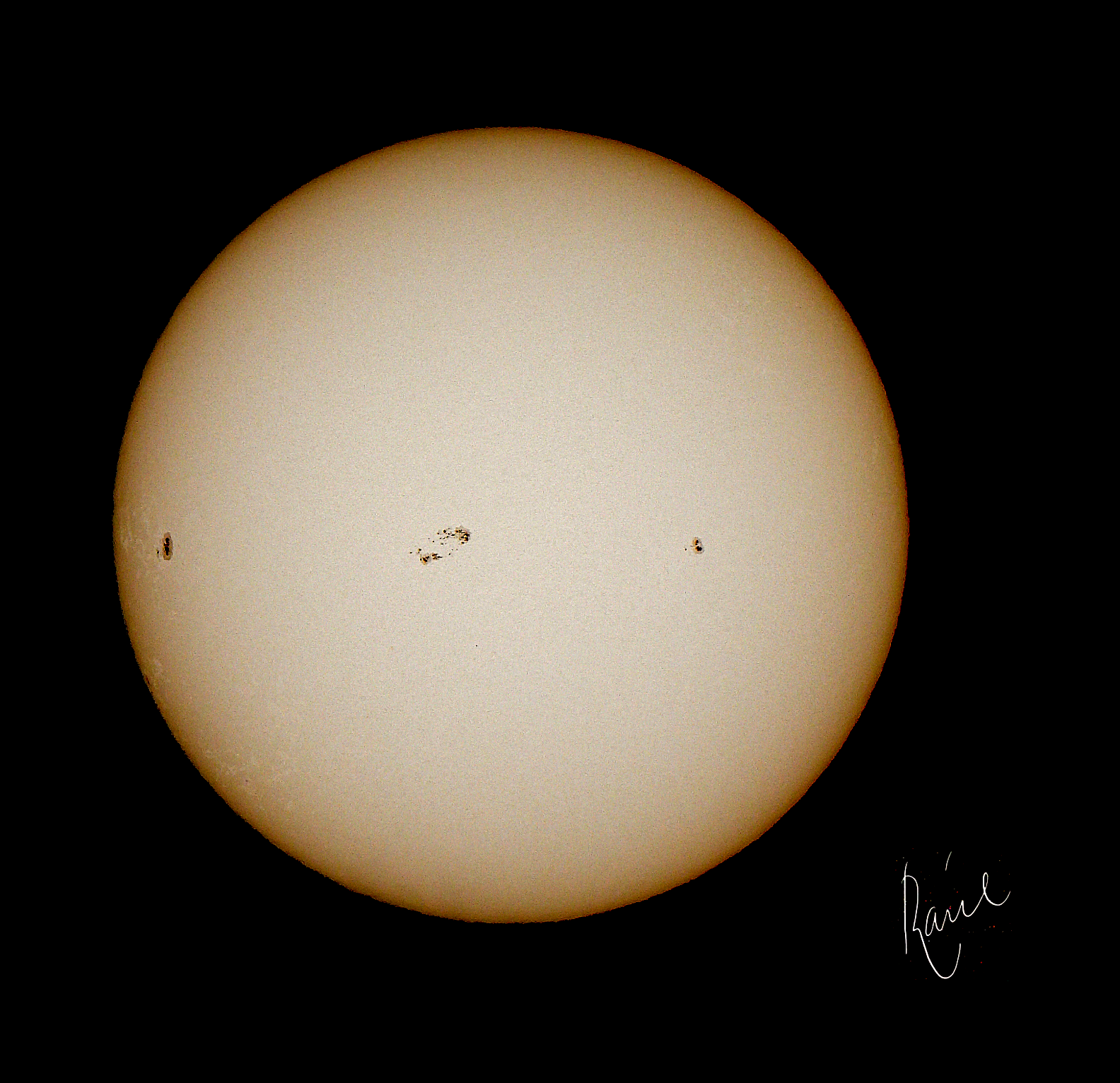Community photo entitled Sunspot regions AR4492, AR4493 and AR449. by Raul Cortes on 07/20/2026 at Monterrey, Mexico.