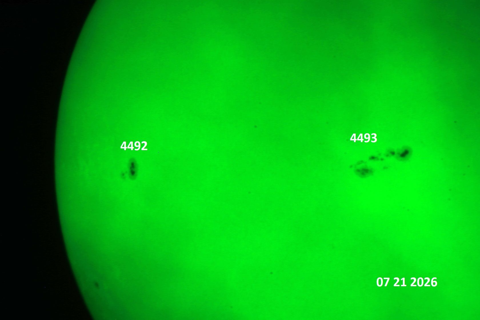 Community photo entitled AR4493 is crackling with M-class solar flares! by Victor Rogus on 07/21/2026 at Sedona, Arizona, USA