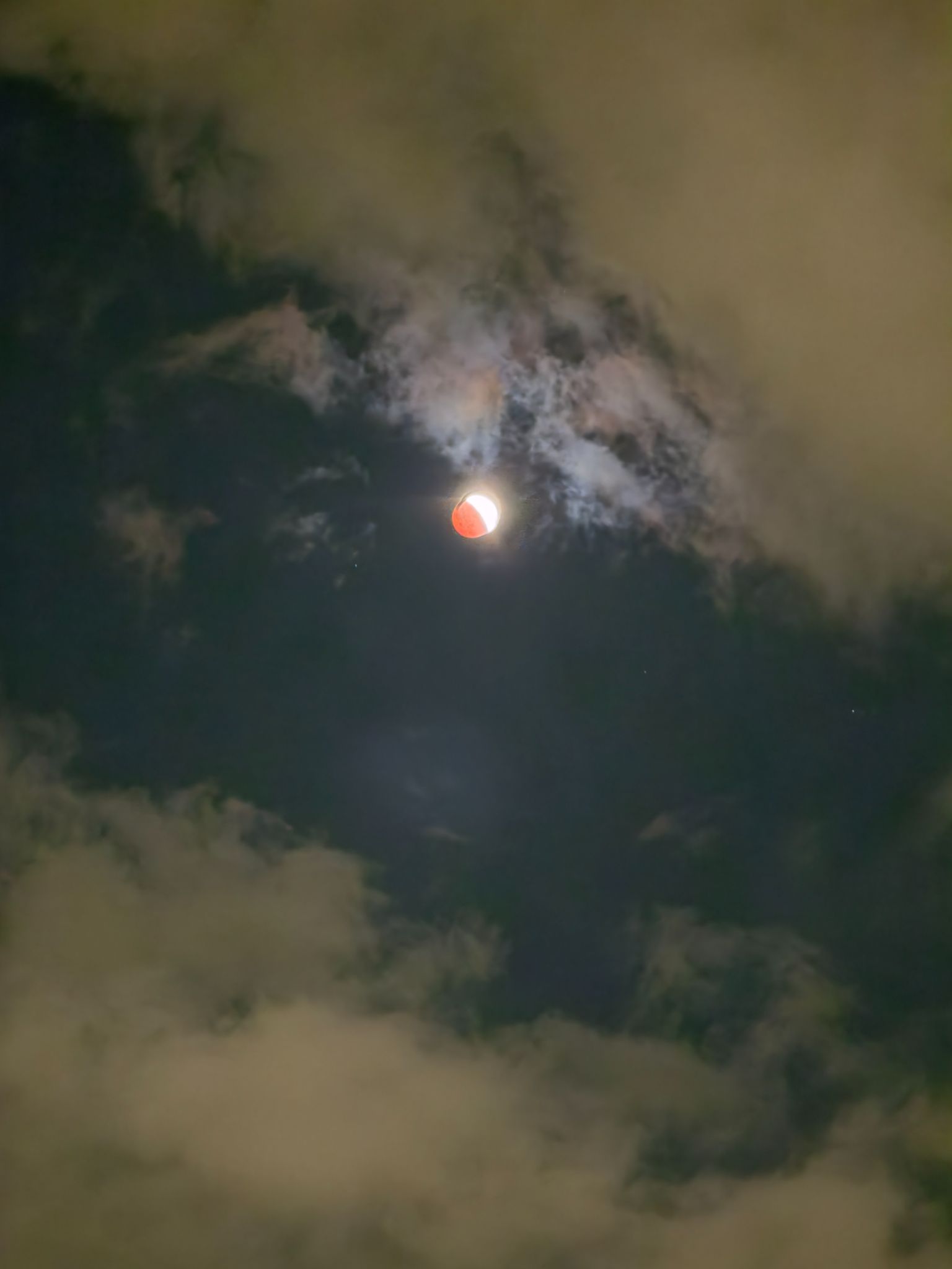 Community photo entitled Break in the clouds-ECLIPSE! by Richard Swieca on 08/27/2026 at Dollard des Ormeaux, Quebec, Canada