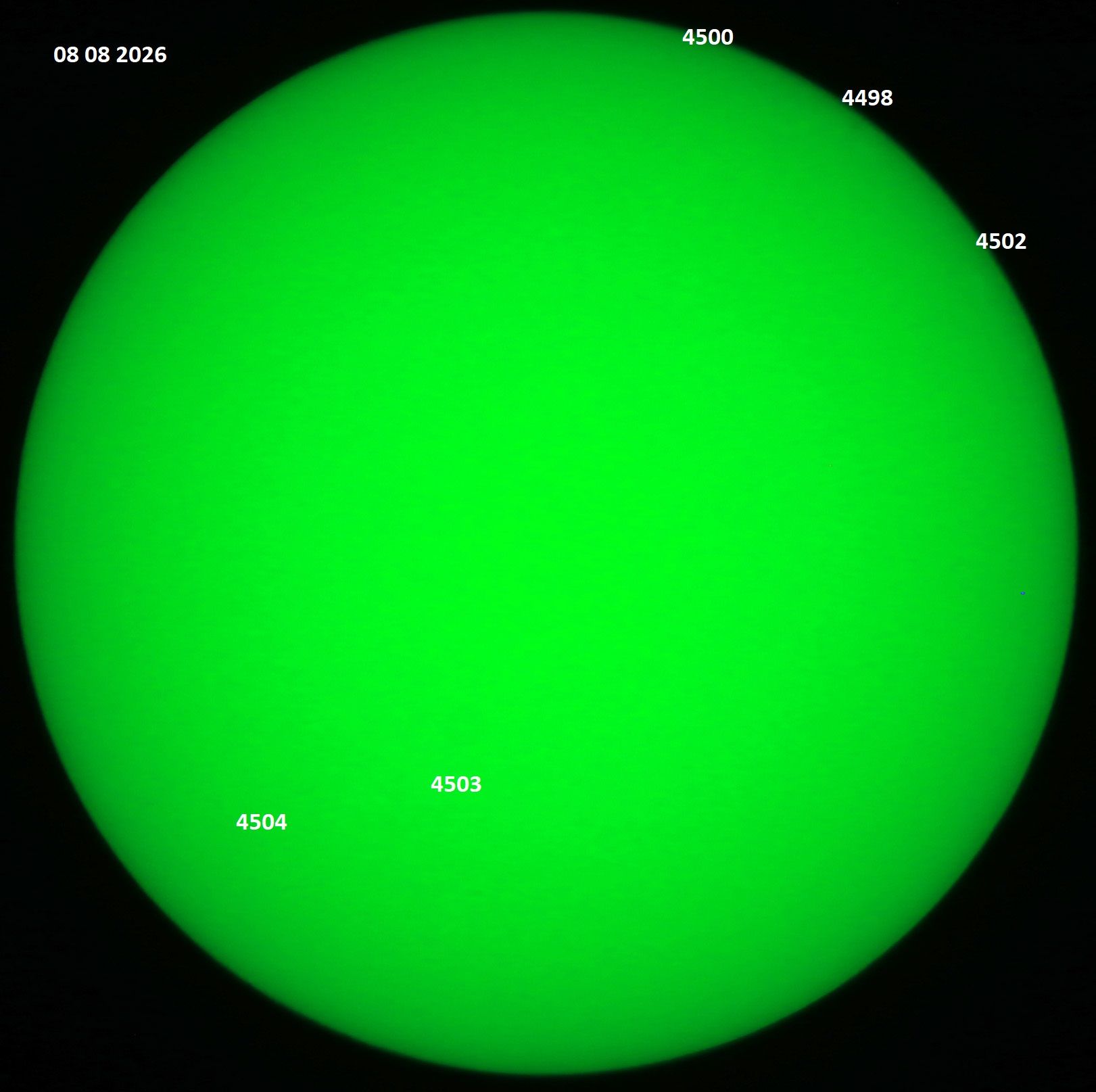 Community photo entitled The solar Disk this Morning by Victor Rogus on 08/08/2026 at Sedona, Arizona, USA