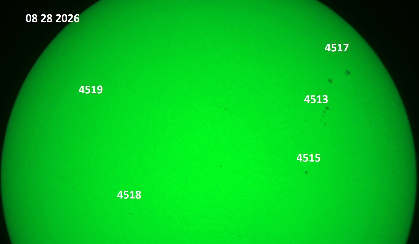 Community photo entitled Sunspot 4513 has a 'beta-gamma-delta' Magnetic Field by Victor Rogus on 08/28/2026 at Sedona, Arizona, USA